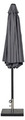 Parasol m/krank og tilt grå Ø300 x H247 cm - Sunlife
